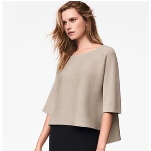 NWT WOLFORD CASHWOOL PULLOVER CREAM STONE SIZE MEDIUM WOMEN’S